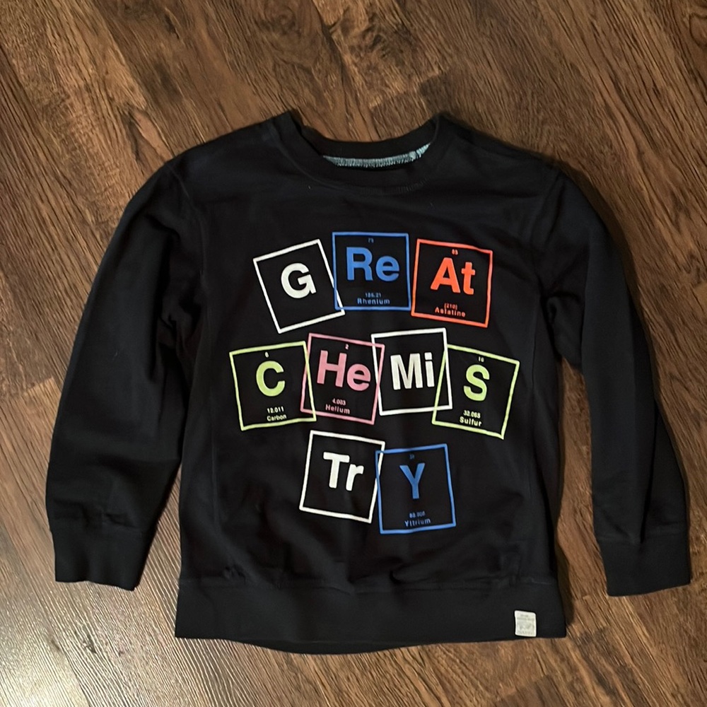Periodic Table Boys Long Sleeve Sweatshirt